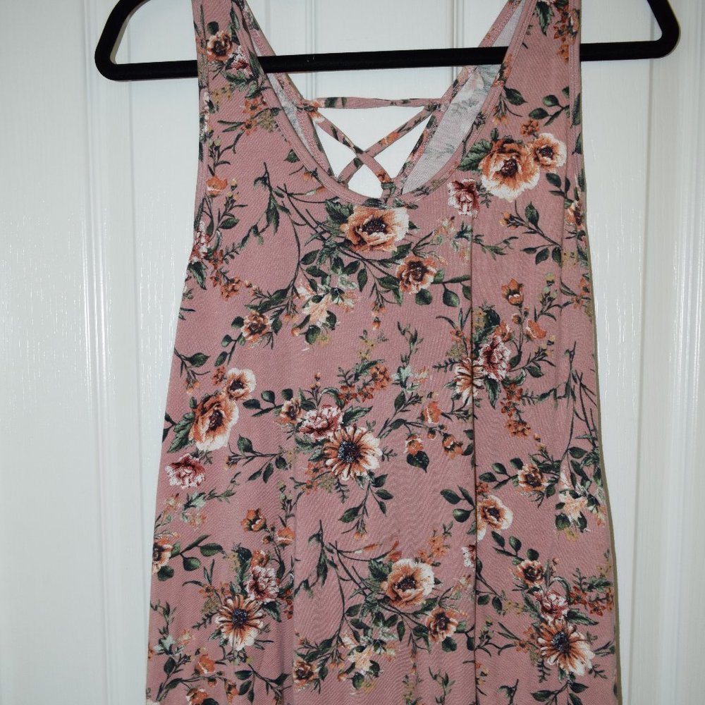 Curvy Floral Tank Top